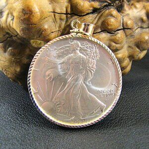 2023 BU American Silver Eagle Walking Liberty Bullion Coin Pendant